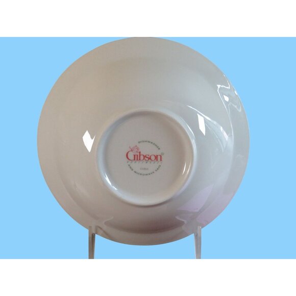 Gibson Vintage Floral Ceramic Bowls With Pink Roses & Green Leaves Set Of 3 - Picture 4 of 8